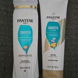 Pantene Smooth & Sleek Shampoo And Conditioner Set