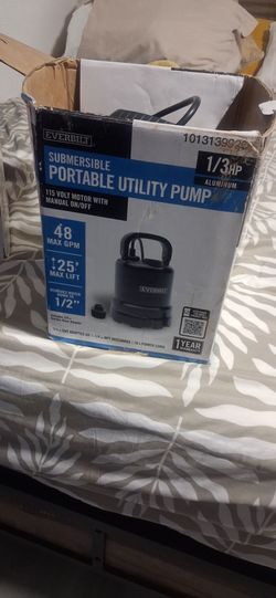 Bilge pump/sump pump