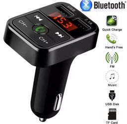 Wireless Bluetooth Car Kit Handsfree Talk MP3 player fm transmitter dual car charger