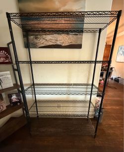 Steel Wire 5-Shelf Adjustable Garage Storage Shelving Unit in Black (48 in. W x 72 in. H x 18 in. D)