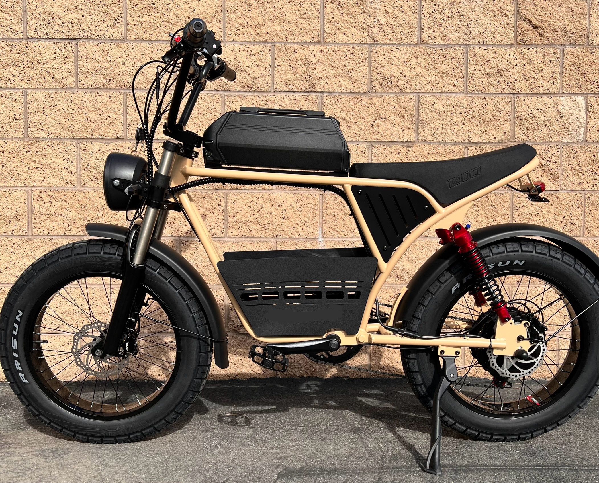 ✅ NEW-1500/2000W Watt Electric Ebike🚀40mph Top Speed, Fat Tire 20x4.0, Center Basket, 18ah Battery Incl (Blue Or Sand)
