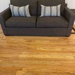 Smoke Grey Sofa Excellent Condition (77”x36”)