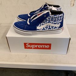 Supreme Vans Grosso Mid S Logo Royal