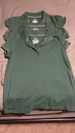 Green uniforms girls shirts