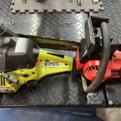 2 Chain Saws 