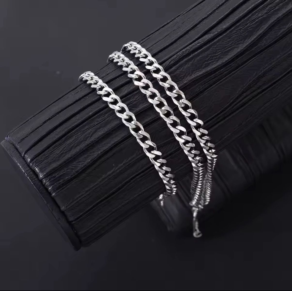 Street Hip Hop Silver Cuban Chain