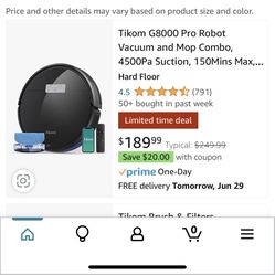 Tikom Robot Vaccum Cleaner 