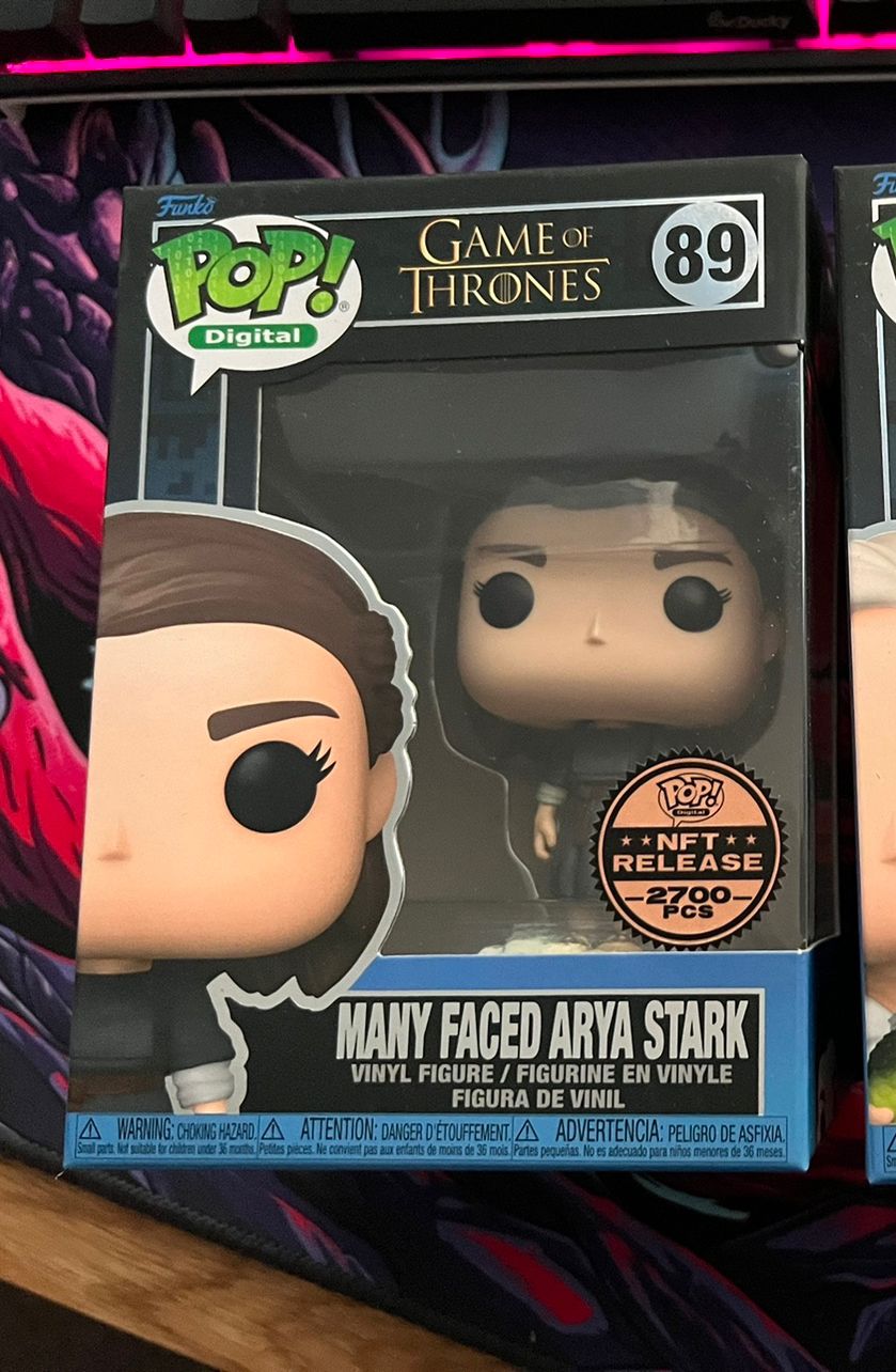 FUNKO POP DIGITAL Exclusive Many Faced Arya Stark #89 Game of Thrones LE 2700 $70.00