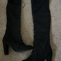 Over the Knee Laced Boots