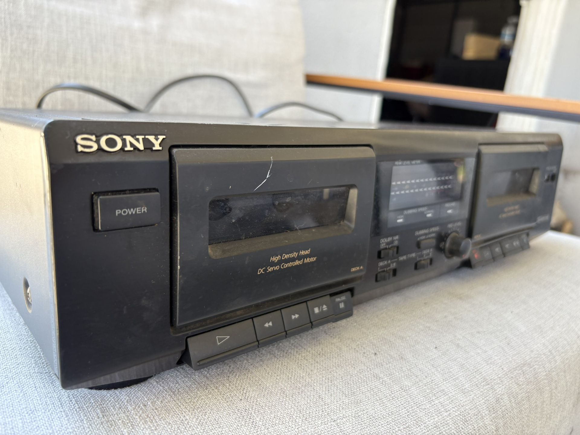 Classic Sony TC-WE305 Dual Cassette Deck – Powers On