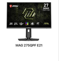 MSI 27” WQHD Gaming Monitor