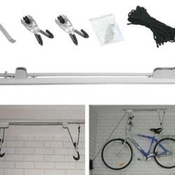🆕 Neiko Roof Rack Bike Lift Ceiling Mount Hoist Garage Storage