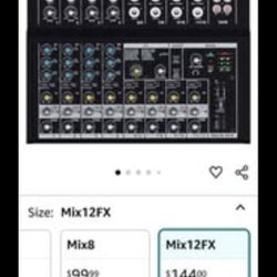 Mackie Mix12FX 12-Channel Compact Mixer with Effects