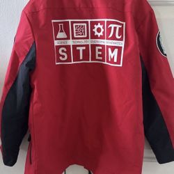 STEM girls Youth Jacket 7 - Red, Like New 