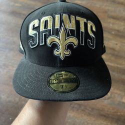 New Orleans Saints Hat Black And Gold