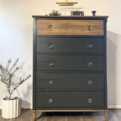 !!SOLD!! Mid Century Style Tallboy Dresser