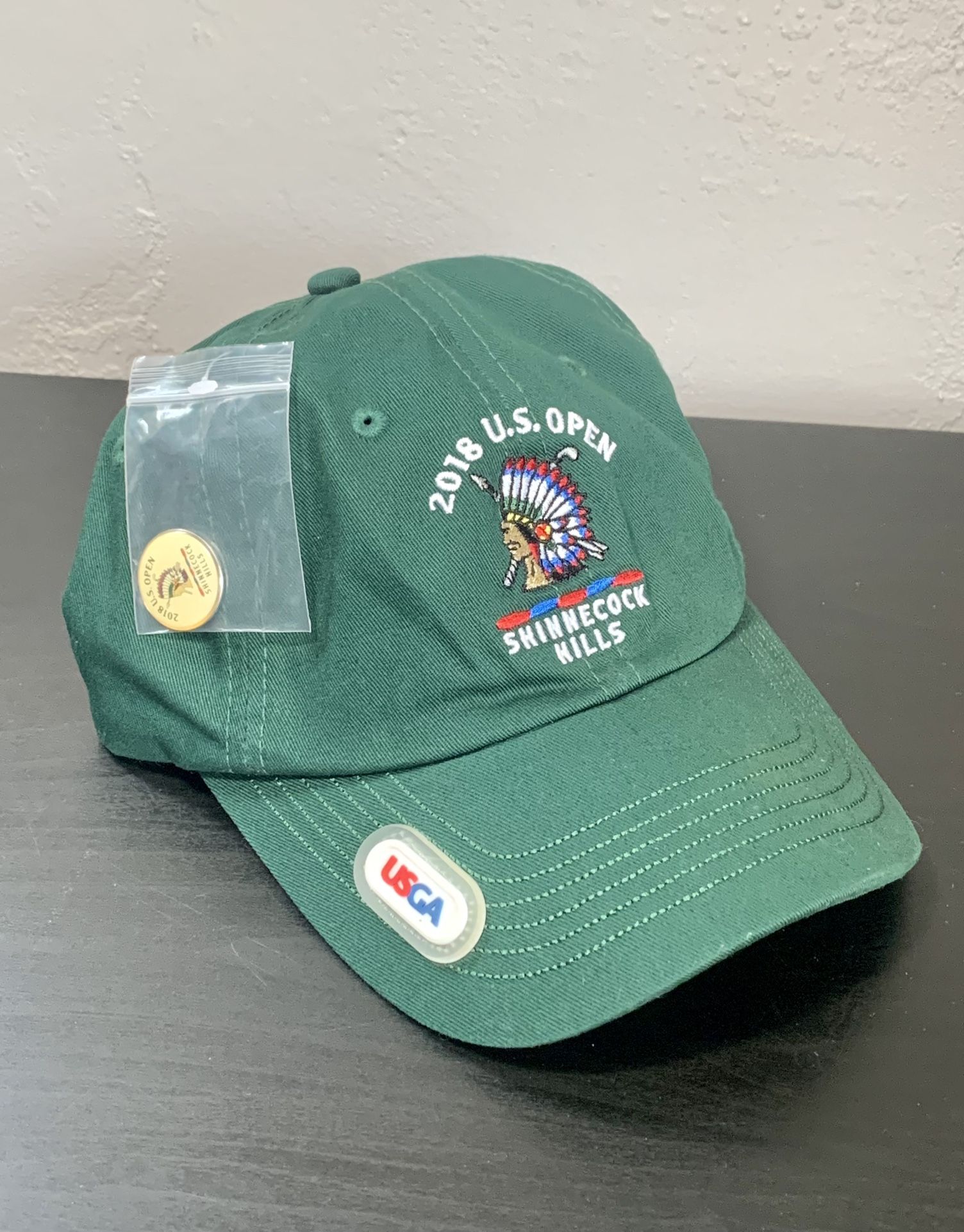US Open Shinnecock Hills 2018 Golf Hat & Collector Ball Marker. NEW! See All Pics