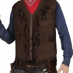 Men's Fringe Western Style/Rodeo Vest XL 