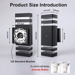 Dusk to Dawn Outdoor Lighting, LED Wall Sconce Sensor Waterproof Porch Lights 14W (1 pc)