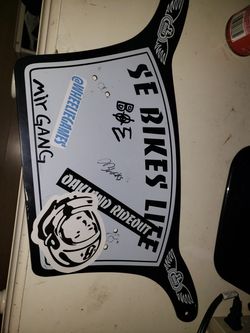 Se bike life plate (d blocks signature)