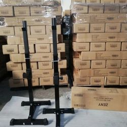 ZENYTM Adjustable Squat
Bench Press, Barbell Dumbbell
Rack Stand 