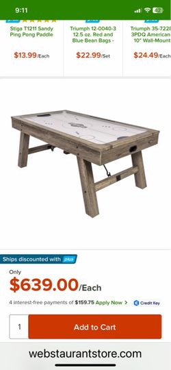 Air hockey table