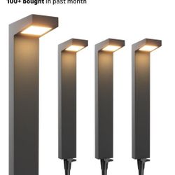 4 pack Low Voltage Pathway Lights Wired 5W LED Outdoor Landscape Lighting