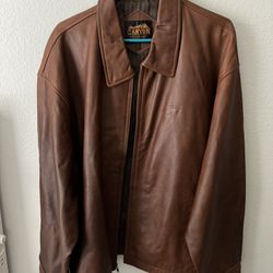 Classic Chevrolet Men’s Genuine Leather Jacket 