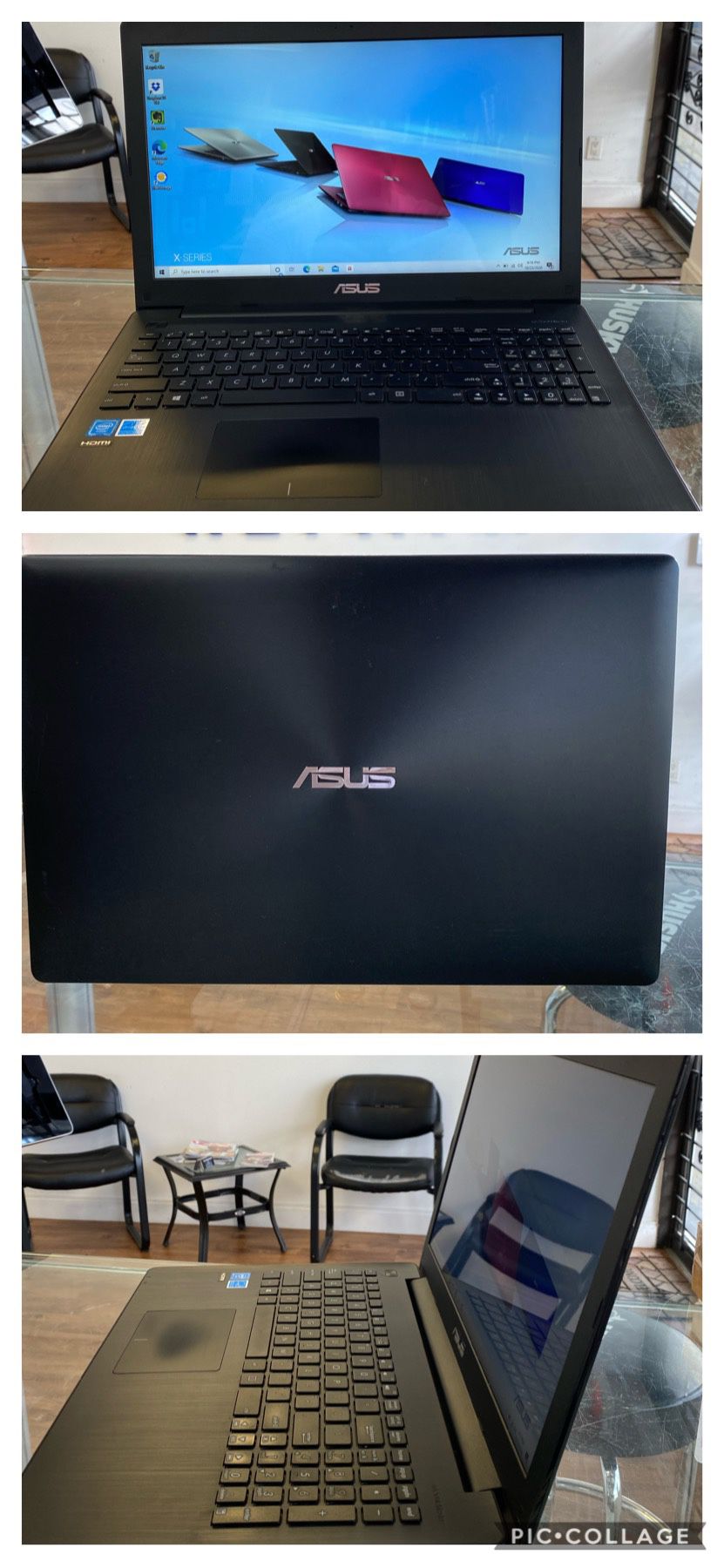 Asus 15.6” laptop. 4gb RAM, 500gb HDD, Windows 10