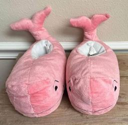 Child Plush Whale Slippers Size XXL Just $5