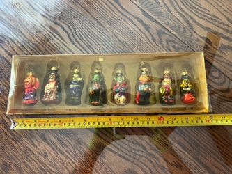 Department 56, mini glass ornaments