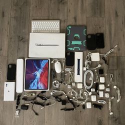 Lot of Mixed Assorted Apple Products AirPod Keyboard Cords Read Please H54