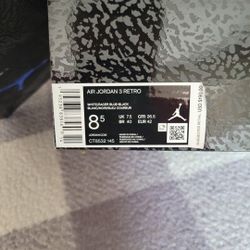 Jordan 3 Size 8.5