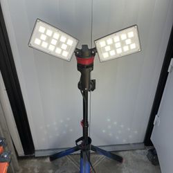 WORK LIGHT (LED 7000 LUMINS PORTABLE CORDED WITH TRIPOD)