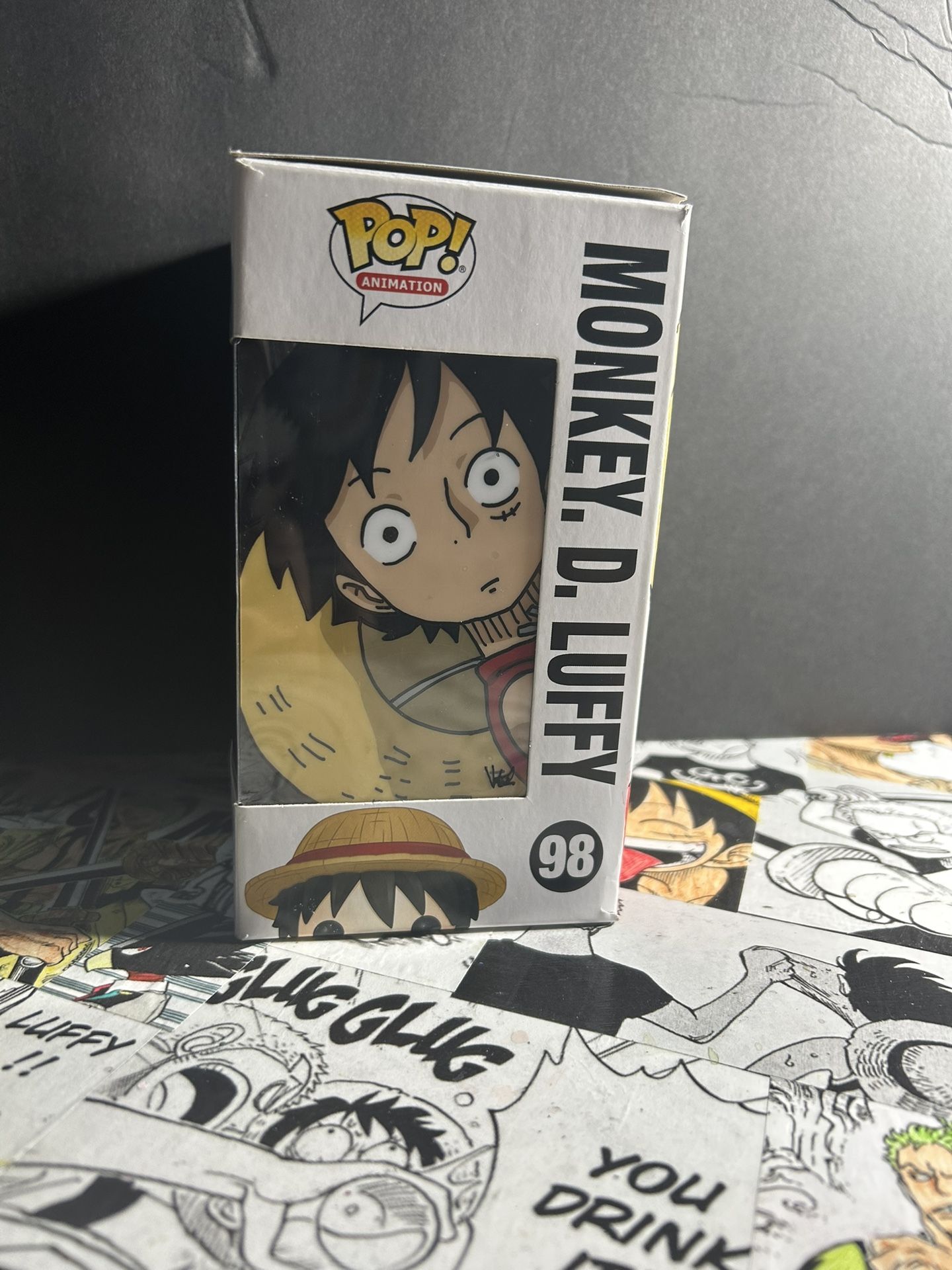 Luffy Funko Pop 98 With Custom Box Art