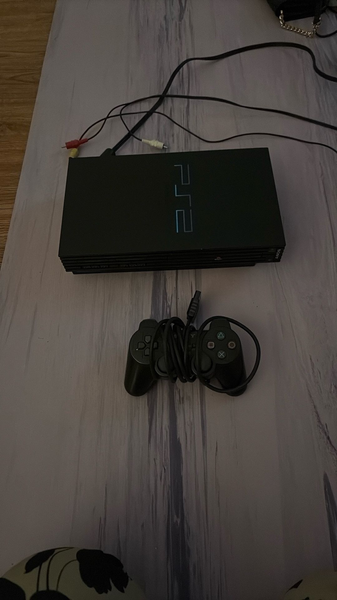 PlayStation 2 With Two Controllers