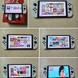 NINTENDO SWITCH OLED with 512GB And Over 125 GAMES MARIO PARTY,POKEMON,ZELDA,GTA,MARIO KART,MINECRAFT and More
