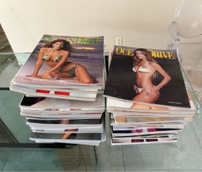 Lot 43 Vintage Issues Ocean Drive Magazines late 1990s to early 2000's $1,200