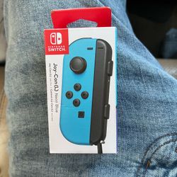 Nintendo Switch Joy-Con (L) Controller - Neon Blue