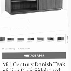 Modern Mid Century Console Table 