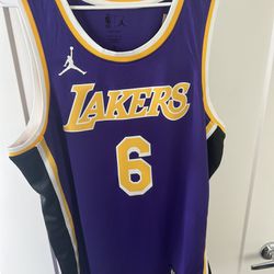 Lebron James #6 Lakers Jersey  XL