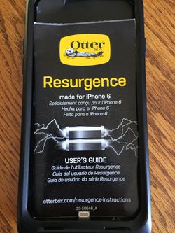 OtterBox extra battery case iPhone 6
