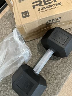 Brand New 40lb REP Single Hex Dumbbell