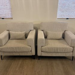 Oversized Armchair Set Of 2