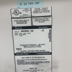 Heat Pump, First Company 