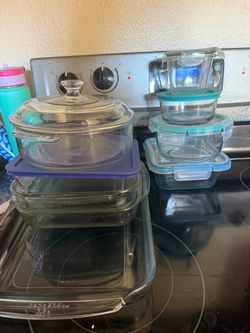 Pyrex & Snapware Glass Bakeware & Storage Container Bundle