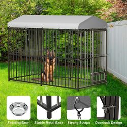 Dog cage for bit and small dogs dimensions are shared on the photo