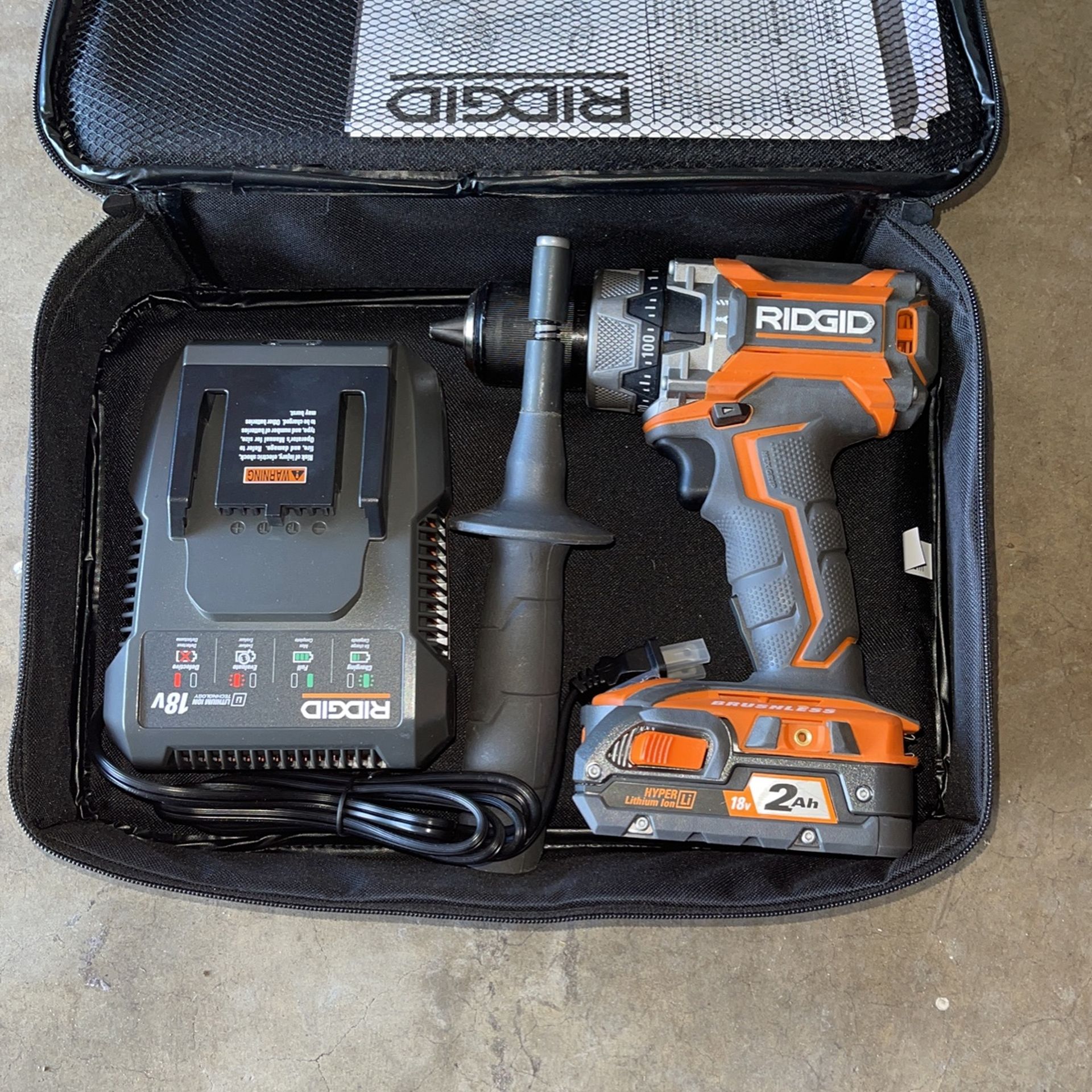 RIDGID 18V Brushless Hammer Drill Kit