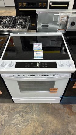 Whirlpool 30 in. 4.8 cu. ft. 4 Burner Element Electric Range in White