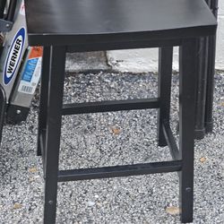 PAIR OF WOOD STOOLS ONLY 50.00